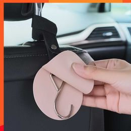 Upgrade Upgrade Upgrade Car Seat Headrest Leather Hidden Hook Multi-Function Seat Back Hanger Bag Strong Capacity Car Organisers Storage Decoration