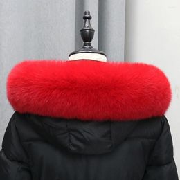 Scarves 2023 Winter Real Fur CollarLarge Plus Size Shawl Warm Coat Collar Furry Ladies Scarf Women