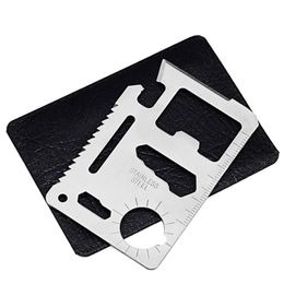 Stainless Steel Lifesaving Card Multifunctional Pocket Tool Portable Outdoor Camping Swiss Army knife