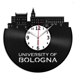 Wall Clocks University Of Bologna Art Clock 12 Inch - Home Room Decor Idea Handmade Gift For Friend