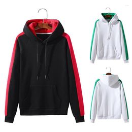 Men's Hoodies Men's Oversized Sweatshirt Female Hood Women's Streetwear Colour Matching Techwear Male Oversize Hoody Clothing