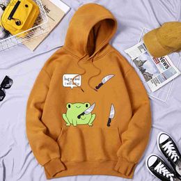 Bug Me And I Will Eat U Man Sweatshirts Breathable Hip Hop Hoodies Simplicity S-Xxl Streetwear Fleece Graphics Man Streetwears L230520