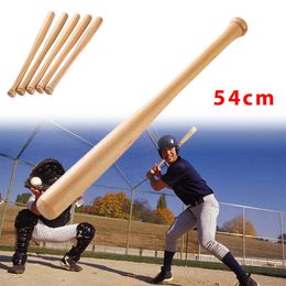 Sports Gloves 1pc 54cm Solid wood Baseball Bat Professional Hardwood Stick Outdoor Fitness Equipment 230608