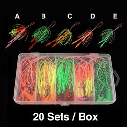 Fishing Hooks Kabura Jigging Madai Assist Strong Tai Rubbers Silicone Skirts Filaments Ribbons Different Colors Slider Jigs Tails Sinker 230608