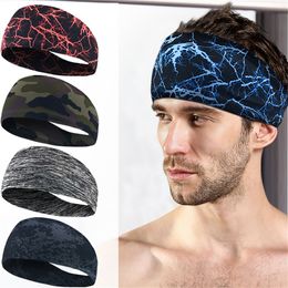 Sweatband Sport Running Fitness Hair Bands Bike Cycling Headbands Gym Headscarf Tennis Yoga Wide Headwrap 230608