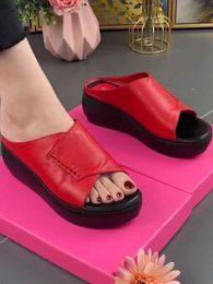 Women Platform Slippers Summer Shoes Flats Sandals 2022 New Trend Causal Wedges Flip Flops Ladies Shoes Beach Slingback Slides L230518