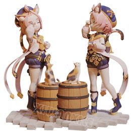 Action Toy Figures 17cm Genshin Impact Diona Katzlein Anime Figure Genshin Impact PaimonKlee Action Figure Diona Katzlein Figurine Model Doll Toys 230608