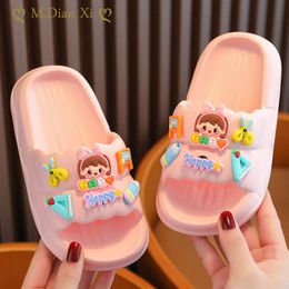 Slipper Kids Slippers for Boys and Girls Summer Beach Shoes Baby Toddler Soft Indoor Children Cartoon Sandals 230608