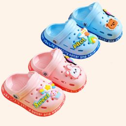 Sandals Summer Kids Children Hole Shoes Slippers Soft AntiSkid Cartoon DIY Design Baby Sandy Beach For Boys Girls 230608