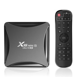 X88 MINI 13 TV Box Android 13 8K Dual Band Wifi Video Output 4K 4GB 64GB RK3528 Android 13 PK H96MAX