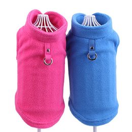 Dog Apparel Winter outdoor dog clothes Fleece Vest Jacket For Small Medium Dogs French Bulldog Puppy Cat Clothing with Pull Ring 230608