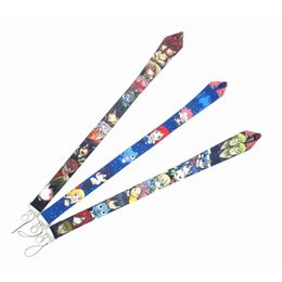 Cell Phone Straps Charms 2021 Cartoon Japan Fairy Tail Lanyard Id Badge Holder Keys Mobile Neck Holders For Car Key Card 36 Drop D Dhl5X