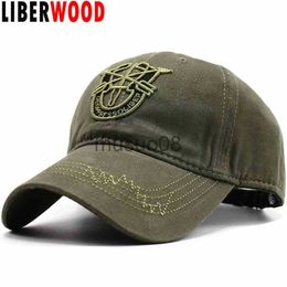 Ball Caps LIBERWOOD United States US Army Special Forces Arrow "De Oppresso Liber" Baseball Cap Hat Camo Adjustable Visor Sun Hats CAP J230608