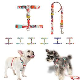Harnesses Dog Harness Leash Set For Small Medium Dogs Fashionable Pet Harness with Lead Leash For French Bulldog Schnauzer Dog Accessories