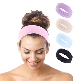 Women Sport Headbands Solid Elastic Hair Bands Running Sweat-absorbing Yoga Spa Hairband Stretch Makeup Hair Accessories