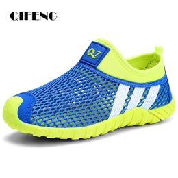 Athletic Outdoor Summer Boys Soft Net Sport Shoes Fashion Light Mesh Sneakers Kids Children Casual Autumn Tenis Footwear Breathable Slip On 230608