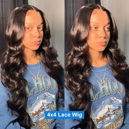 250 Density 30 40 Inch Body Wave Transparent 13x6 Lace Front Human Hair Wig Brazilian Water Wave 13x4 Lace Frontal Wig For Women