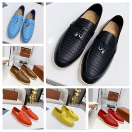 LP PIANA Summer Walk Charms embellished suede loafers Moccasins Beige Genuine leather casual slip on flats women Luxury Designers flat Dress shoe lore shoe footwear