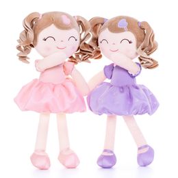 Plush Dolls Gloveleya Baby Girl Gifts Stuffed Toys Curls Princess Doll Toy KIds Gift Toddler 230608