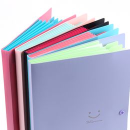 Notepads 1PC A4 Kawaii Document Bag Waterproof File Folder 5 Layers Office Stationery Storages Supplies 230607