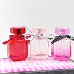 sutra sutra High Version Quality Secret Perfume 30ml 3pcs Bombshell Summer Sexy Girl Women Fragrance Long Lasting Smell Lady VS Parfum Pink Bottle Cologne Gift Box
