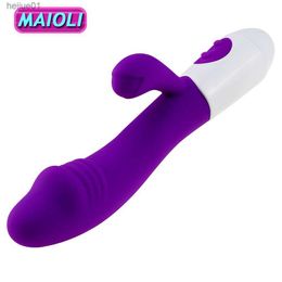 Rabbit Vibrator Sex Toys G Spot For Women Dildo Vibrators Vagina Clitori Massager Dual Vibration AV Stick Safe Sex Adult Product L230518