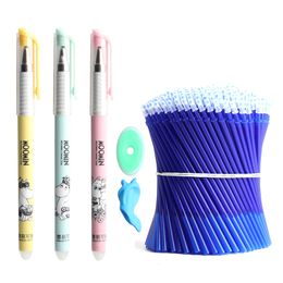 Ballpoint Pens 3230PCSSet Erasable Pen Refill Set Washable Handle 05mm ink Rod For School Office 230608