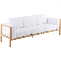 Camp Furniture Custom Outdoor Nordic Leisure Sofa Combination Teak Courtyard Waterproof Solid Wood High-end Double Single