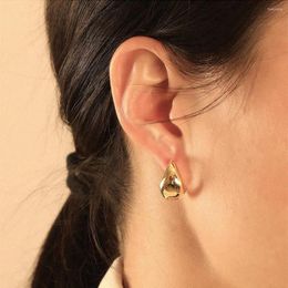 Hoop Earrings Classic Simple Basket Copper Alloy Plating For Woman Exquisite Jewellery Party Wedding Engagement Birthday Wearing