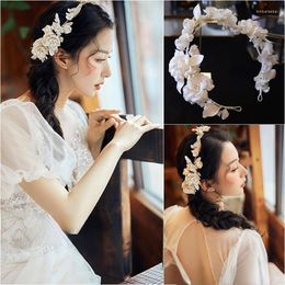 Hair Clips Petal Headband Bridal Wedding Dress Accessories Bride Headpiece For Women