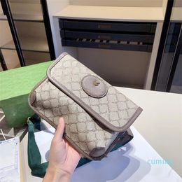 2023-Designrer Classic Luxury Crossbody Bags For Men Women Fashion Plaid Flower Brand Wallet Vintage Brown Leather Handbag shoulder bag