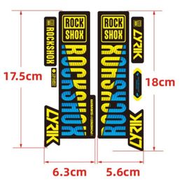 Bike Groupsets 2PCS Front Fork Sticker Mountain Shock Absorber Change Waterproof Stickers 230607