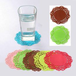 Table Mats 1/3/5Pcs Multicolor Cute Heat Insulation Mat Random Family Office Anti-skid Milk Mug Coffee Cup Bowl Pads