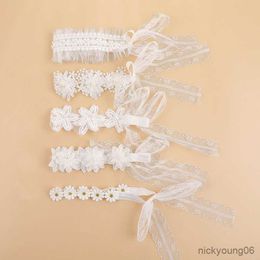 Hair Accessories Headband Baby Girl Flower Bands Children Pearl Turban Bows Toddler Newborn Elastic Bandages R230608