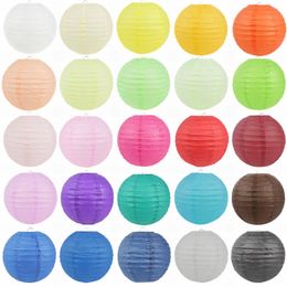 Other Event Party Supplies 5pcs Round Paper Lantern 4681012inch Multicolor Chinese Lanterns Balls Decor Wedding Birthday Hanging Decoration 230607