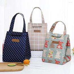 Dinnerware Sets Insulated Lunch Tote Cartoon Pattern Gris Thermal Dinner Bags Aluminum Foil Picnic Hiking Delivery Bag Box