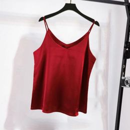 Camisoles & Tanks Vest Top Sleeveless Breathable Dress-up Women Pure Color Loose Sexy Crop For Girl