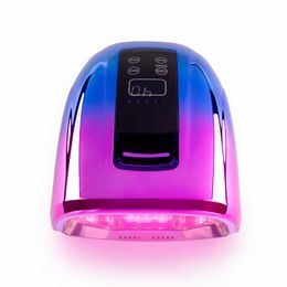 Nail Dryers 15600mAh 90W Rechargeable Nail Lamp with Handle Cordless Gel Lacquer Dryer UV Light for Nails Wireless Nail UV LED Lamp 230607