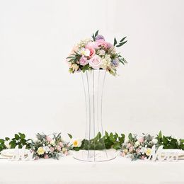 Acrylic Crystal Wedding Road Lead Table Flower Stand Candlestick Centerpiece Event Party Wedding Decoration Supplies imake991