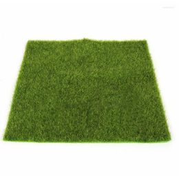 Decorative Flowers Artificial GrassLand Synthetic Fake Grass Carpets For Pets Indoor Outdoor Decor Thick Garden Turf Gate Rug