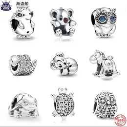 For pandora charms authentic 925 silver beads Europe Cute Koala Turtle Snake Bracelet