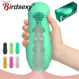 Touch Male Masturbator Cup Realistic Vagina Pocket Pussy Man Masturbation Glans Blowjob Airplane Cup Sucking Sex Product for Men L230518