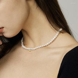 Choker 2023 Jewelry Gifts Simple Temperament Pearl Short Necklace