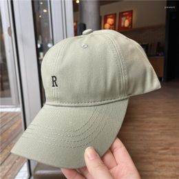 Ball Caps Spring Summer Letter Baseball Ins All Match Casual Visors Green Beige White Black Men Women Adjustable 2023