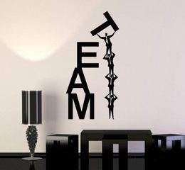 Wall Stickers Office Teamwork Team Word Area Decoration Home Fashion Decals Bg22