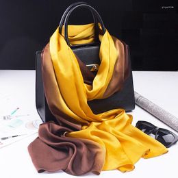 Scarves 1Pc 180X90Cm Women Fashion Elegant Exquisite Scarf Personality Gradient Color Summer Travel Sun Protection Tassel Shawl