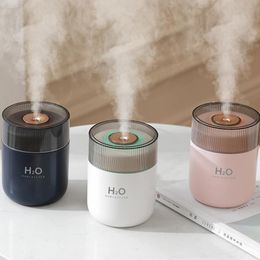 Humidifiers 380ML USB Humidifier Ultrasonic Mist Maker Home Office Air Freshener Mini Moisturising Sprayer Colourful Night Lamp Auto Shutoff