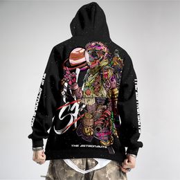 Men's Hoodies Sweatshirts Harajuku Astronaut Printed Hoodie Male Streetwear Fashion Casual Sweatshirt Tops 230608