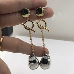 Charm Designer The Arc de Triomphe can wear two different types of earrings, water droplets, hollow temperament, versatile fashion, personalized earrings NF0P