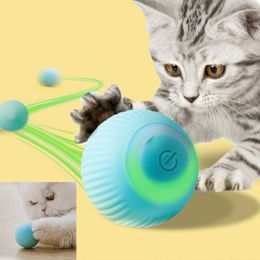 Electric Cat Toys Automatic Rolling Ball Cat Toys Interactive for Pet Training Self-moving Cat Toys for Indoor Playing Pet Items